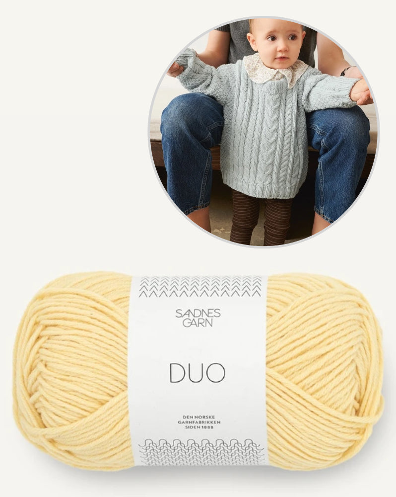 Sandnes Kollektion 2505 Sommerbaby Caspian Sweater Baby mit Duo von Sandnes Garn 8