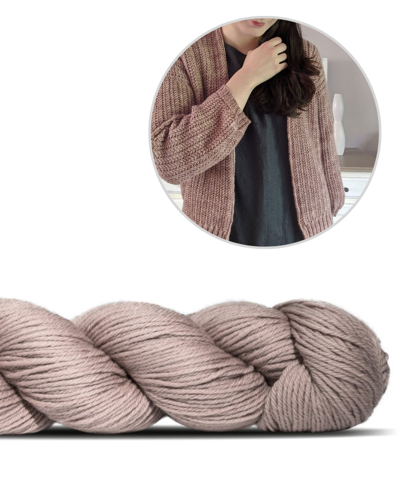 Cervion Cardigan | casual jacket made from Cheeky Merino Joy by Rosy Green Wool