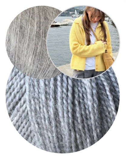 Chantal Collar Cardigan von Moreca Knit mit Wild & Soft und Kid Seta von Gepard Garn 15