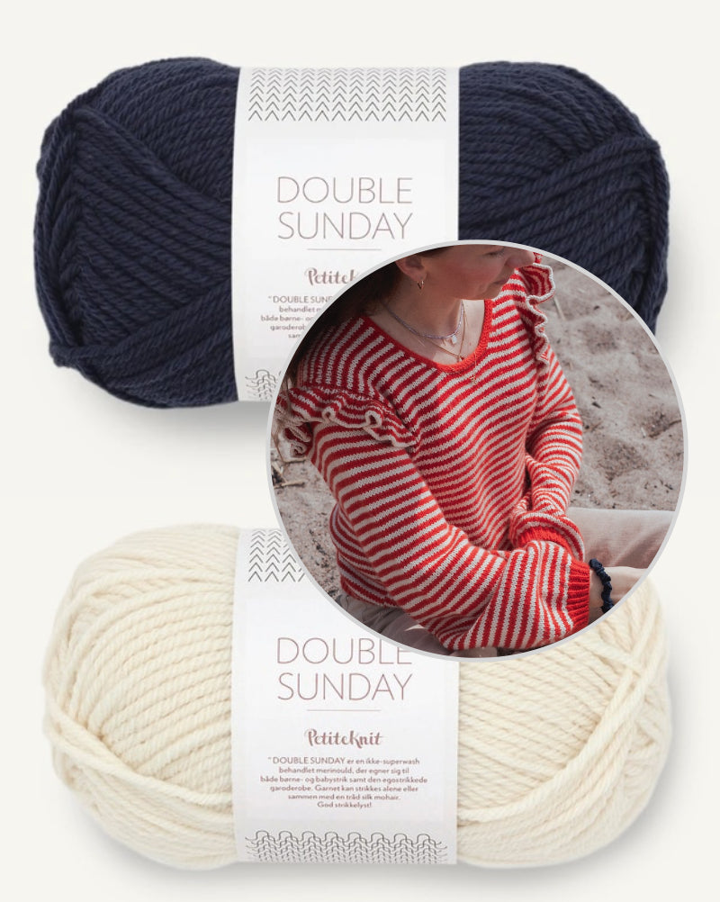 Kutovakika Chicka Cherry Sweater mit Double Sunday von Sandnes Garn 16