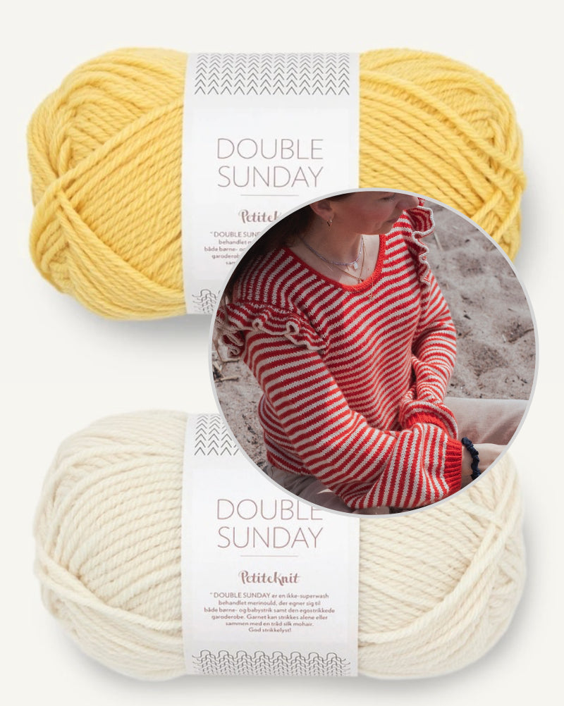 Kutovakika Chicka Cherry Sweater mit Double Sunday von Sandnes Garn 14