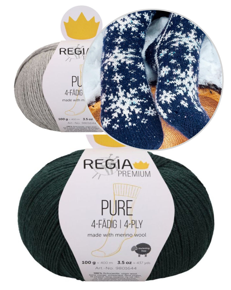 Christmas Eve Socks von Stone Knits mit Pure Premium von Regia 4