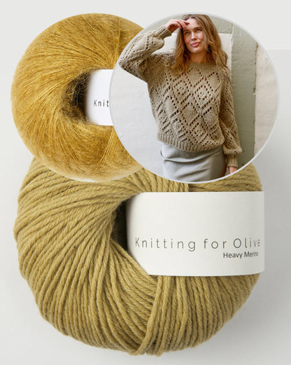 Clotilde Sweater von Knitting for Olive mit Heavy Merino und Soft Silk Mohair 11