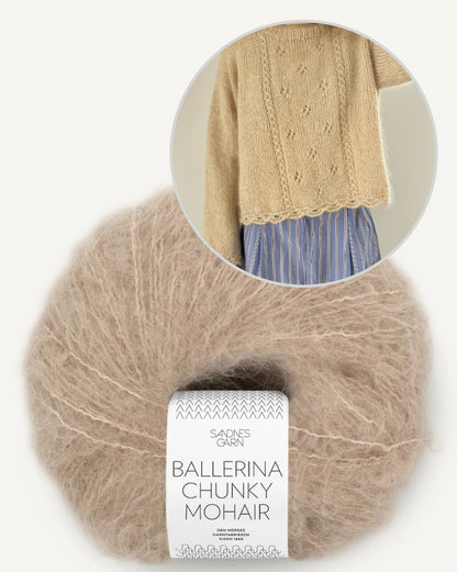 Cloveri kampsun | kerge ja pehme kampsun Sandnes Garni Ballerina Chunky Mohairist