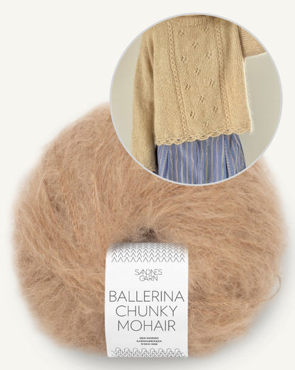 Cloveri kampsun | kerge ja pehme kampsun Sandnes Garni Ballerina Chunky Mohairist