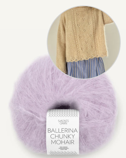 Cloveri kampsun | kerge ja pehme kampsun Sandnes Garni Ballerina Chunky Mohairist