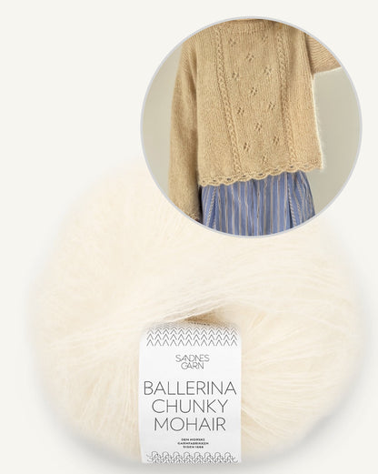 Cloveri kampsun | kerge ja pehme kampsun Sandnes Garni Ballerina Chunky Mohairist