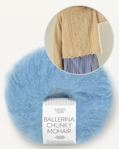 Cloveri kampsun | kerge ja pehme kampsun Sandnes Garni Ballerina Chunky Mohairist