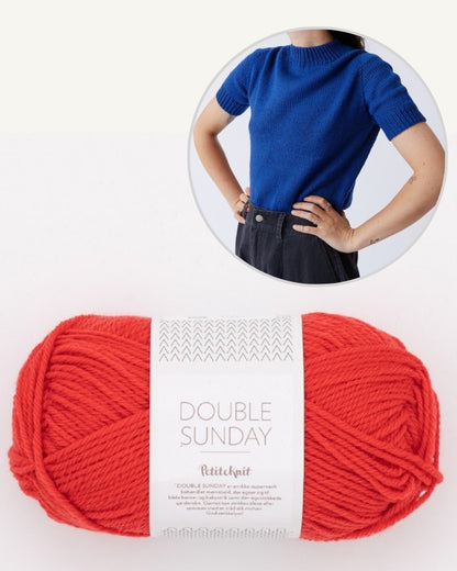 T-shirt Collett | super doux en Double Sunday de Sandnes Garn
