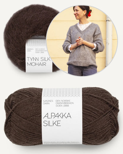 Comfort Zone Sweater | super soft and comfortable made from Alpakka Silke and Tynn Silk Mohair by Sandnes Garn