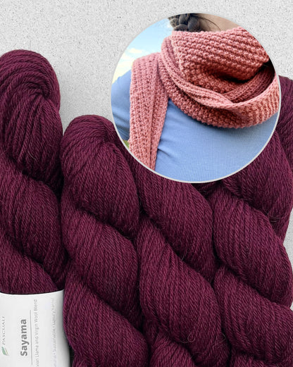 Cozy Pearl -huivi | Pascualin Sayama-langasta valmistettu rento arkipäivän huivi