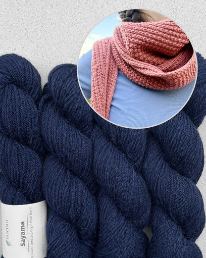 Cozy Pearl -huivi | Pascualin Sayama-langasta valmistettu rento arkipäivän huivi