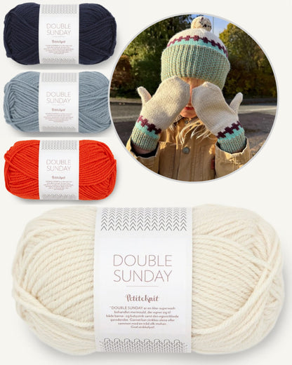 Cross Set | high-contrast pattern from Double Sunday by Sandnes Garn