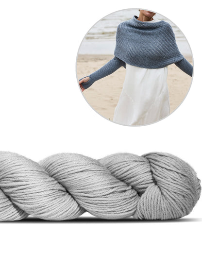 Crossway Wrap | Ärmelsall Cheeky Merino Joy lõngast, tootjalt Rosy Green Wool