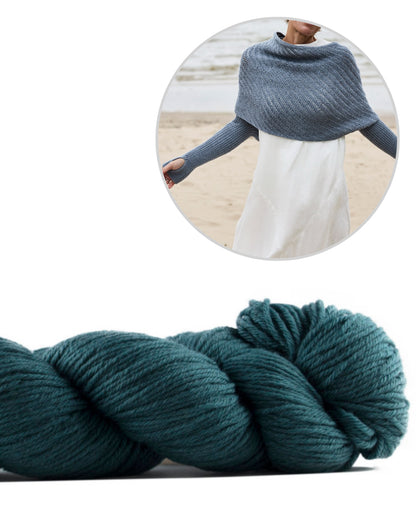 Crossway Wrap | Ärmelsall Cheeky Merino Joy lõngast, tootjalt Rosy Green Wool
