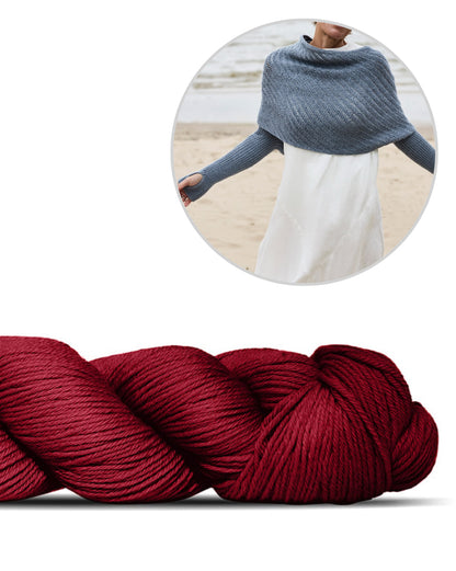 Crossway Wrap | Ärmelsall Cheeky Merino Joy lõngast, tootjalt Rosy Green Wool