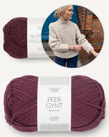 Dagmar Sweater | classic cable pattern from Peer Gynt and Alpakka Folgetrad