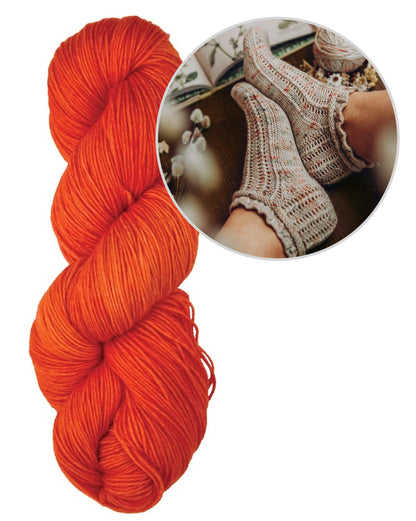 Daisy Lace Socks | zart und romantisch aus Terra von Symfonie Yarns