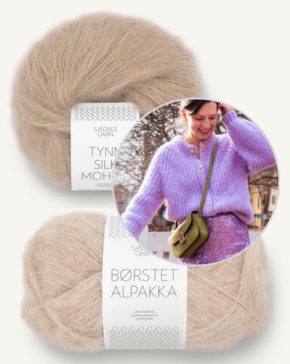 Cardigan Daydreamer | doux et léger en Borstet Alpakka et Tynn Silk Mohair
