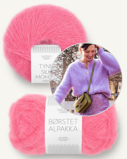 Cardigan Daydreamer | doux et léger en Borstet Alpakka et Tynn Silk Mohair