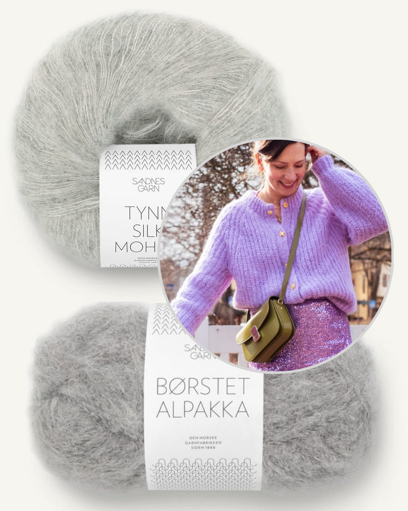 Cardigan Daydreamer | doux et léger en Borstet Alpakka et Tynn Silk Mohair