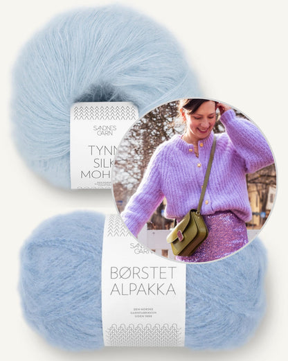 Cardigan Daydreamer | doux et léger en Borstet Alpakka et Tynn Silk Mohair
