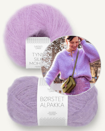 Cardigan Daydreamer | doux et léger en Borstet Alpakka et Tynn Silk Mohair