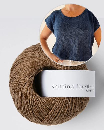 Drop Cut Tee Lite | schlicht aus Pure Silk von Knitting for Olive