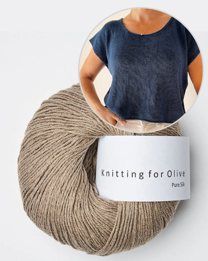 Drop Cut Tee Lite | schlicht aus Pure Silk von Knitting for Olive