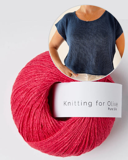Drop Cut Tee Lite | schlicht aus Pure Silk von Knitting for Olive