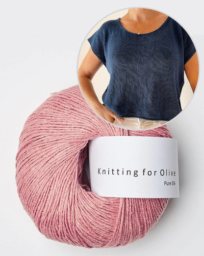 Drop Cut Tee Lite | schlicht aus Pure Silk von Knitting for Olive