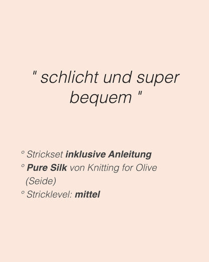 Drop Cut Tee Lite | schlicht aus Pure Silk von Knitting for Olive