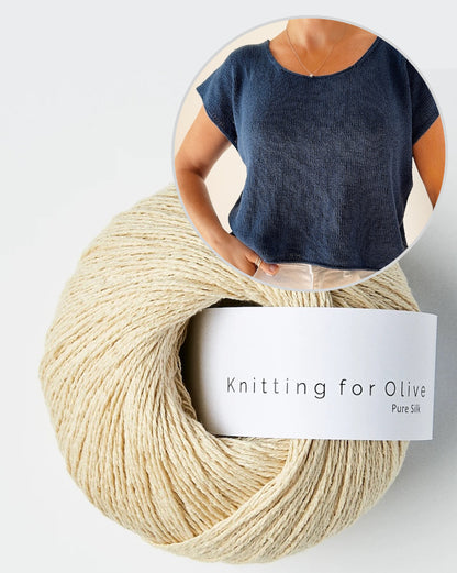 Drop Cut Tee Lite | schlicht aus Pure Silk von Knitting for Olive
