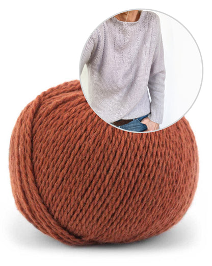 Drop me a Line | eleganter Pullover aus Tibetan von Pascuali