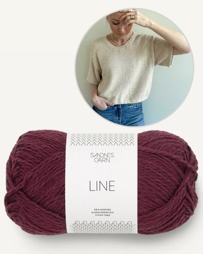 Ecru Tee | schlicht und wunderschön aus Line von Sandnes Garn