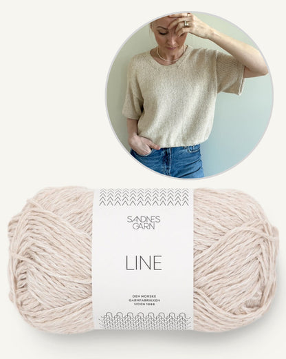 Ecru Tee | schlicht und wunderschön aus Line von Sandnes Garn