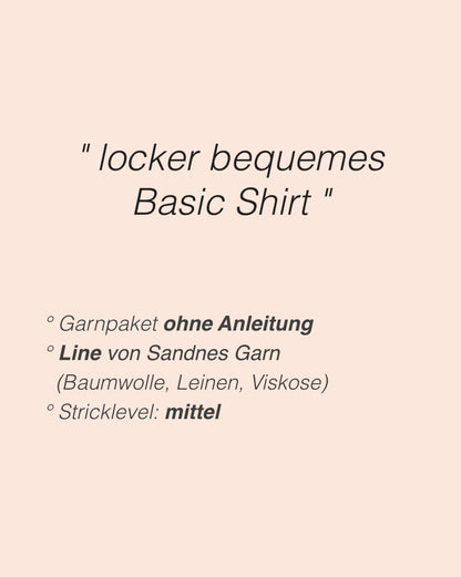 Ecru Tee | schlicht und wunderschön aus Line von Sandnes Garn