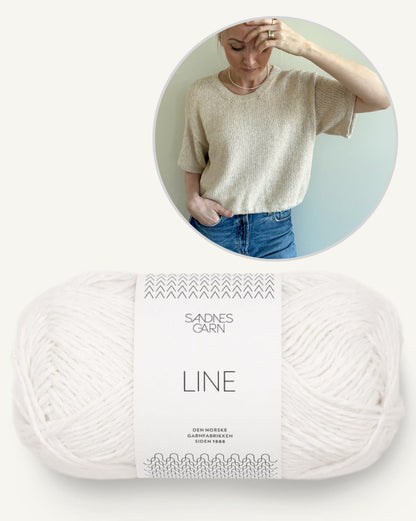 Ecru Tee | schlicht und wunderschön aus Line von Sandnes Garn