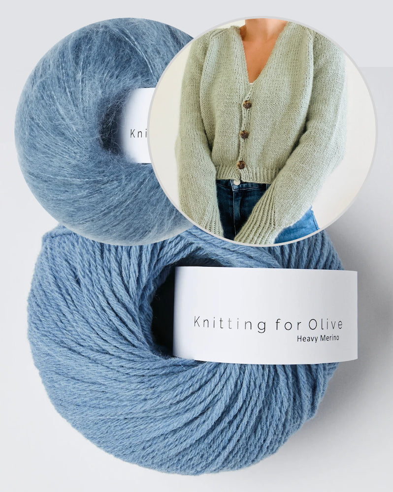 Kolibri by Johanna Edgar Cardigan mit Heavy Merino und Soft Silk Mohair von Knitting for Olive 16