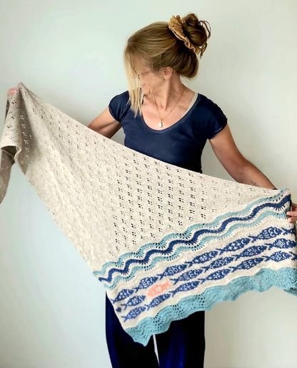 Against the current Shawl | flowing soft from Cumbria by Pascuali