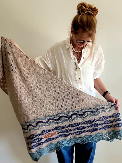 Against the current Shawl | flowing soft from Cumbria by Pascuali
