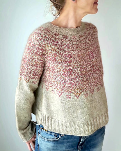 Pull Golden Poppy | délicates fleurs en Pinta de Pascuali