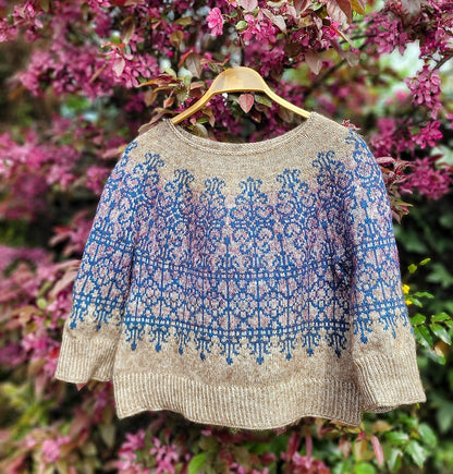 Secret Garden Sweater von Elenor Mortensen mit Pinta / Handgefärbt von Pascuali 4