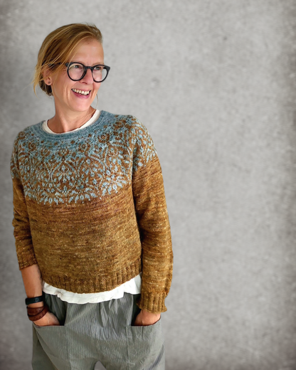 Pull Spekulatius | motif romantique spéculoos en balayage de Pascuali