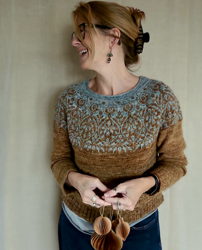 Pull Spekulatius | motif romantique spéculoos en balayage de Pascuali