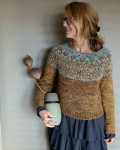 Pull Spekulatius | motif romantique spéculoos en balayage de Pascuali
