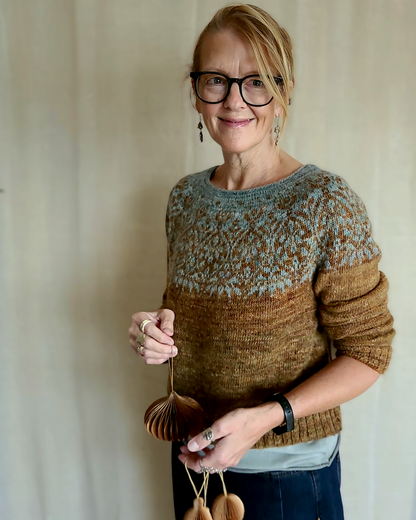 Pull Spekulatius | motif romantique spéculoos en balayage de Pascuali