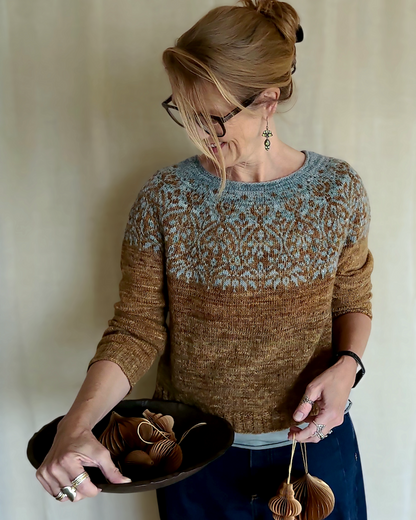 Pull Spekulatius | motif romantique spéculoos en balayage de Pascuali