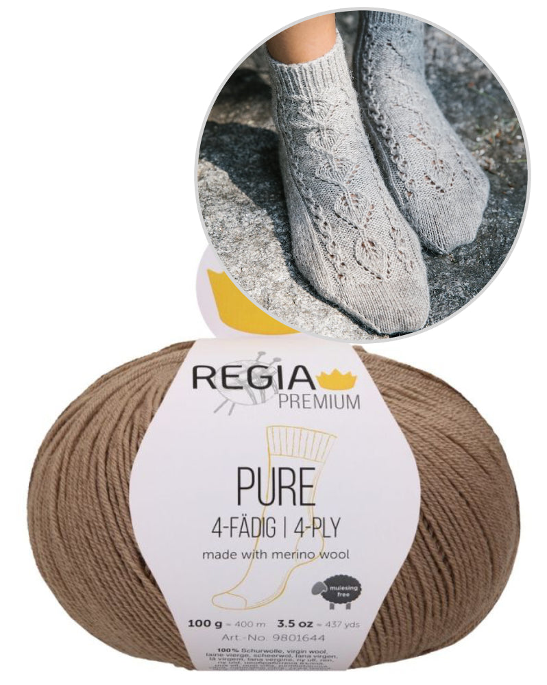 Erika Socks von Anja Heumann mit Pure von Regia Premium 10