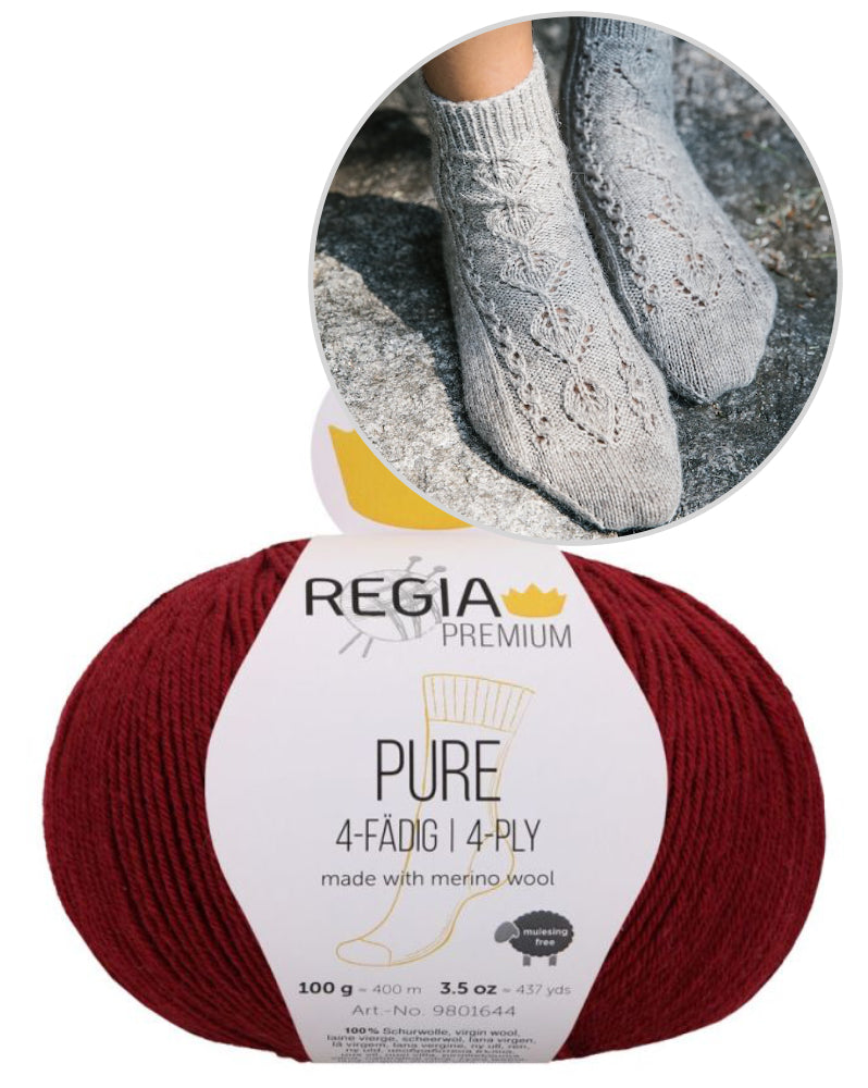 Erika Socks von Anja Heumann mit Pure von Regia Premium 8